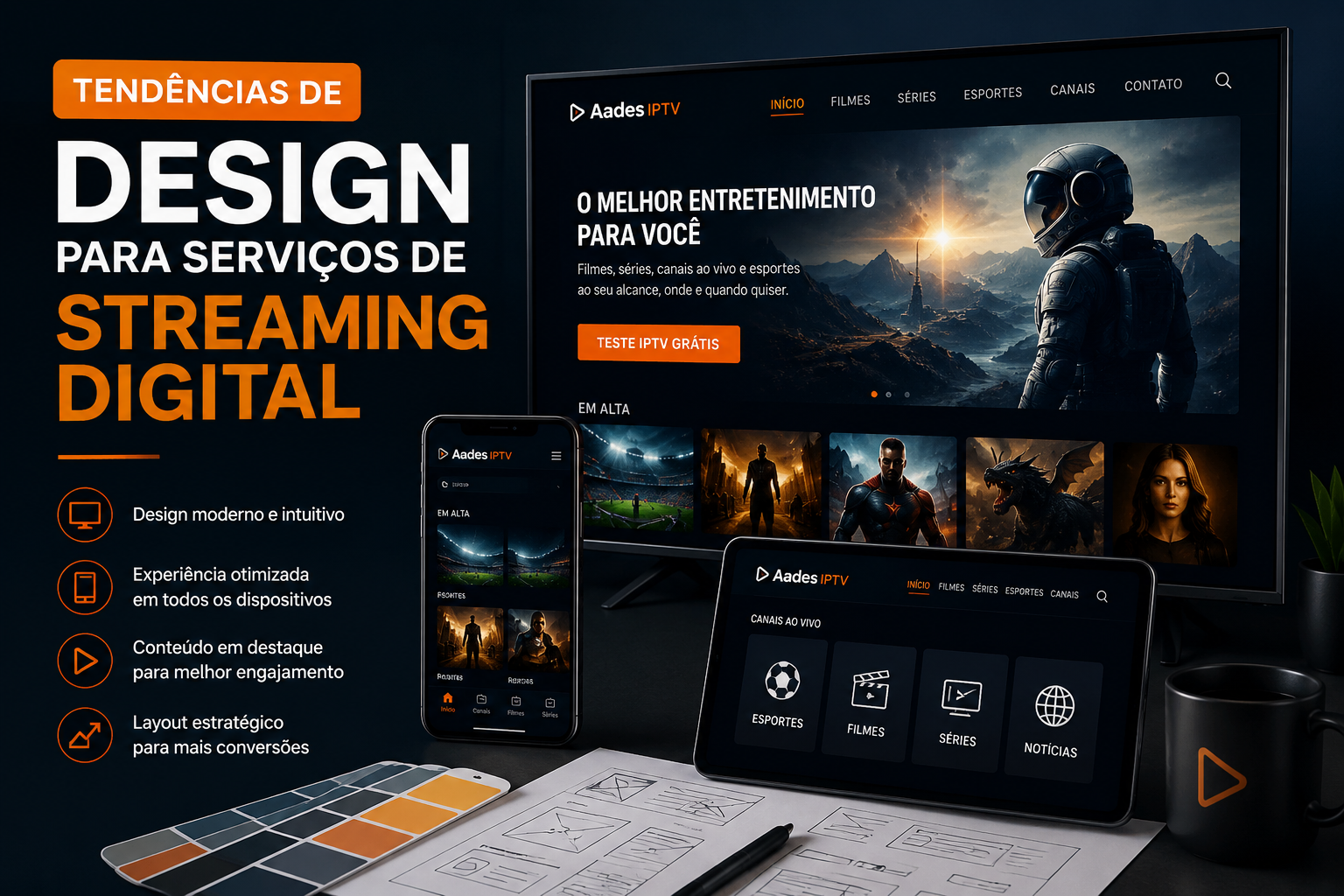 Tendências de Design para Serviços de Streaming Digital